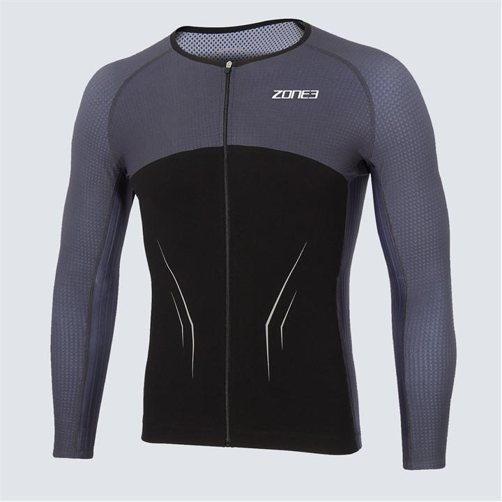 Sports Direct Zone3 Aeroforce-X ¾ Sleeve Top - Black | Massive selection of Sports + Interest FREE credit.