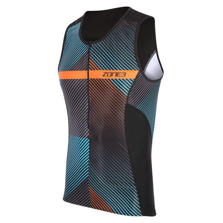 Zone3 Men's Black Activate+ Motum Tri Top in Size XS, Sports Direct