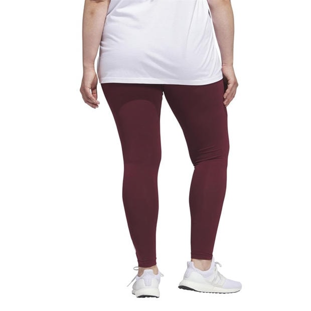 Red - adidas - Linear Leggings (Plus Size)