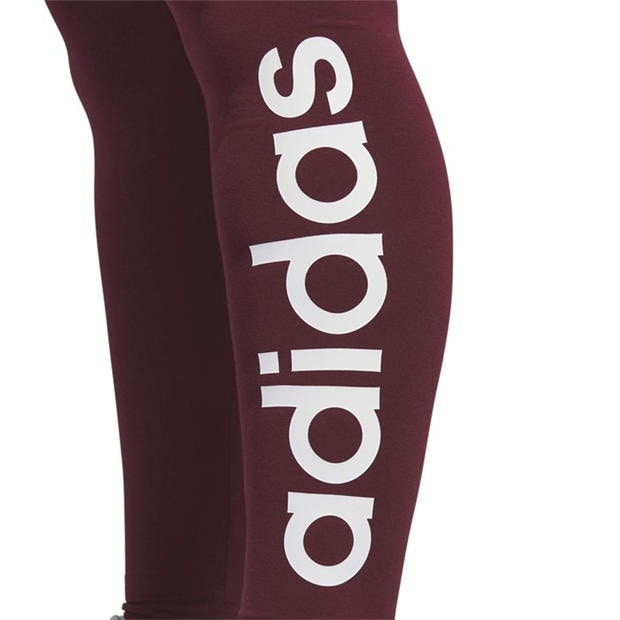 Red - adidas - Linear Leggings (Plus Size)
