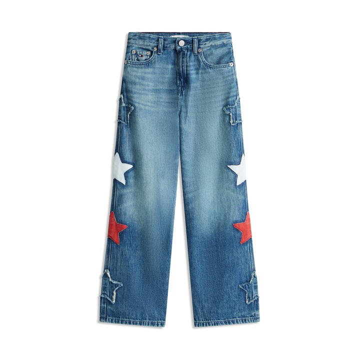Tommy Hilfiger Girls Blue Kids' Wide Leg Jeans in Size S, Sports Direct