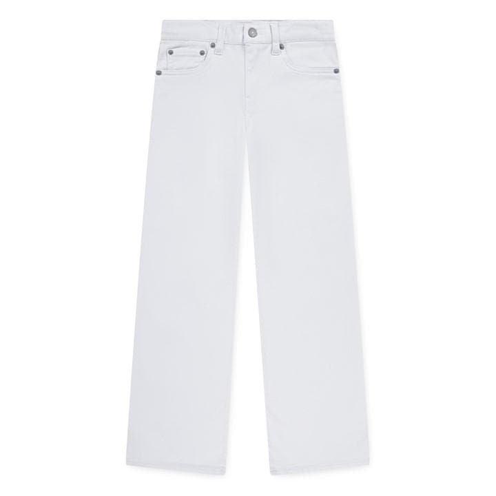 Levis Girls White Kids' Wide Leg Jeans in Size 11 - 12 Years, Sports Direct