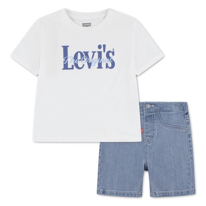 Levis Boys White Kids' Clothing Set in Size 6 - 9 Months, Sports Direct