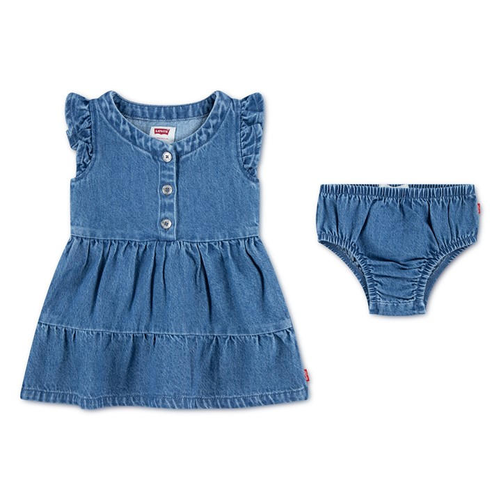Levis Girls Blue Kids' Clothing Set in Size 9 - 12 Months, Sports Direct