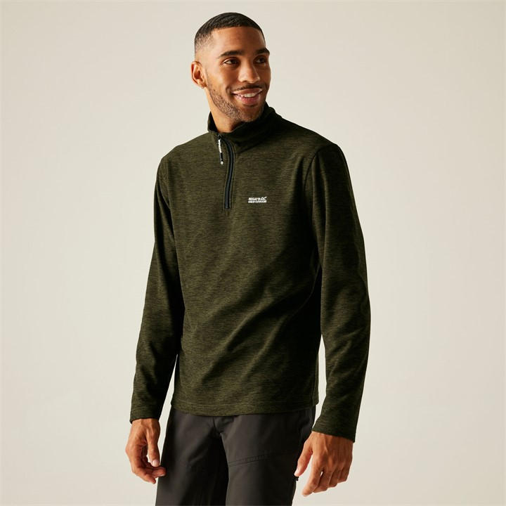 Regatta Men's Green Thompson Marl Lightweight Fleece in Size M, Sports Direct