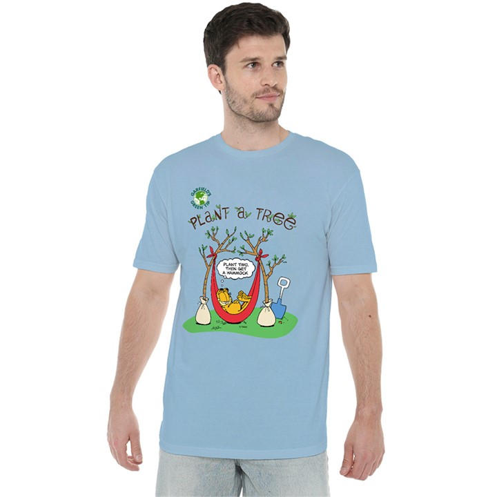 Garfield Men's Blue Plant A Tree T Shirt Light in Size L, Sports Direct