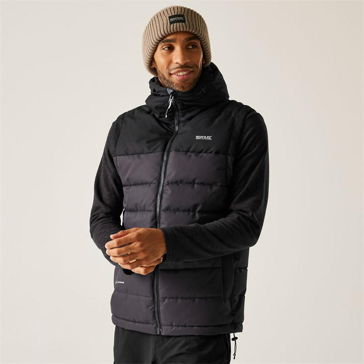 Regatta Men's Black Aldthorn Bodywarmer Water-Repellent Insulated Sleeveless Gilet, Sports Direct