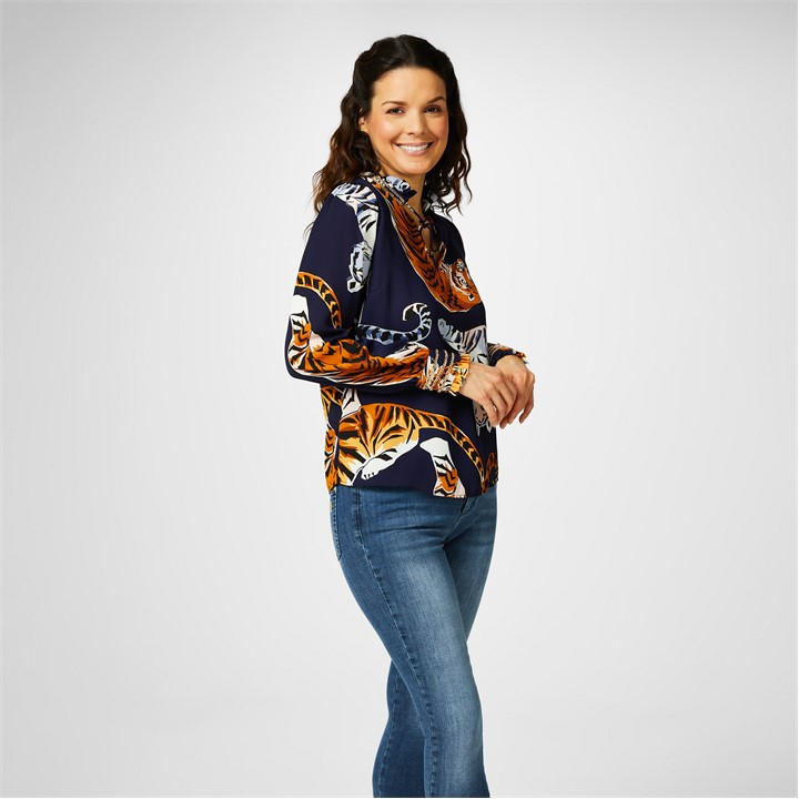 Biba Women's  Chain Detail Blouse in Size 12, Sports Direct