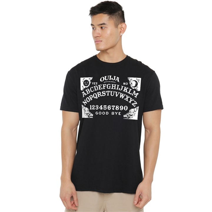 Hasbro Men's Black Ouija The Original Ouija Board T-Shirt in Size L, Sports Direct