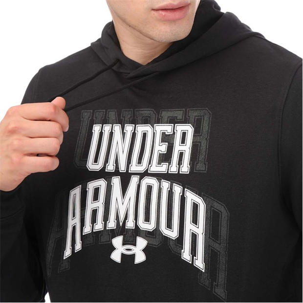Black - Under Armour - Rival Terry Graphic Hoodie