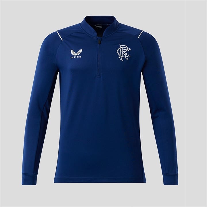 Rangers  Men's   Quarter-Zip Fleece, Football by Castore in Size L, Sports Direct