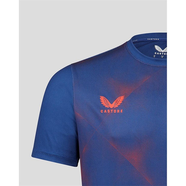 Navy/Red - Castore - Men's Rangers Short Sleeve Licensed T-Shirt