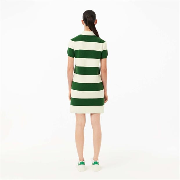 Крем - Lacoste - French Made Polo Collar Dress