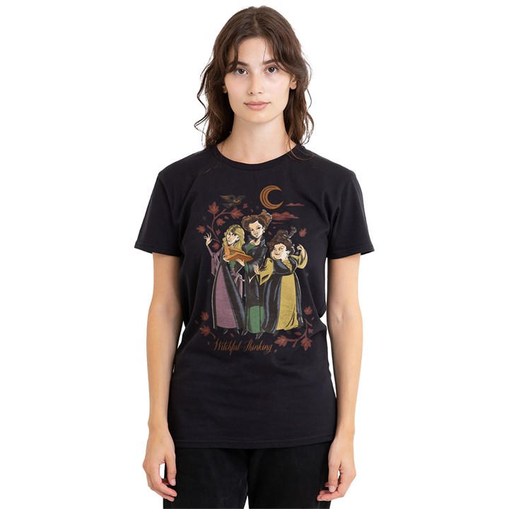 Disney Women' Black Hocus Pocus 2 Witchful Thinking With The Sanderson in Size S, Sports Direct