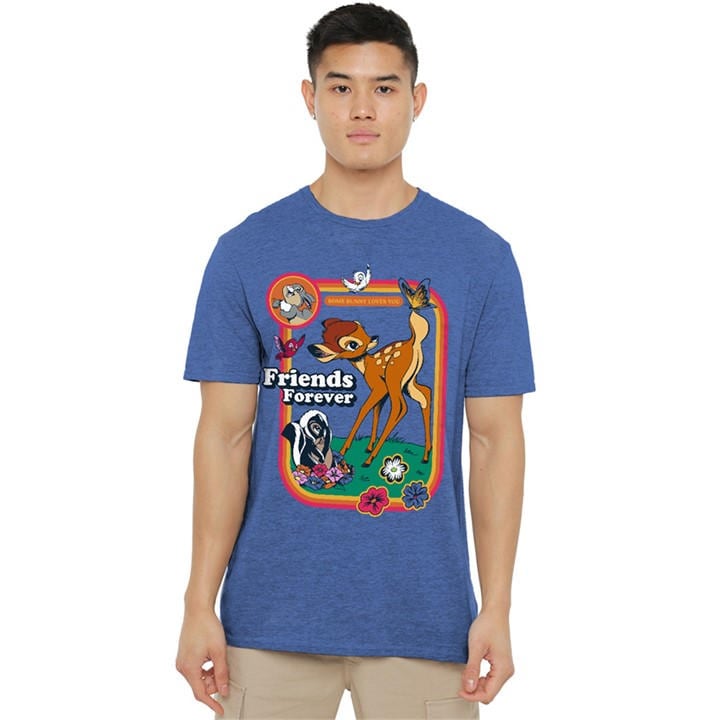 Disney Women' Blue Bambi Friends Forever T-Shirt in Size S, Sports Direct
