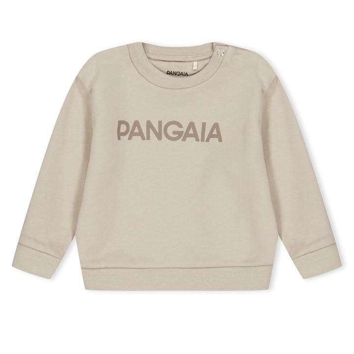 Pangaia  Kids Beige ' Logo Crew Neck Sweatshirt in Size 6 - 9 Months, Sports Direct