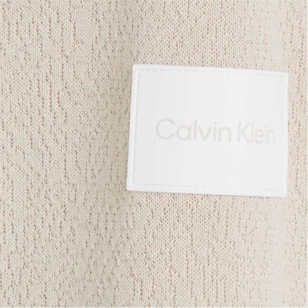 Beige - Calvin Klein - Natural Structure Crewneck Sweater
