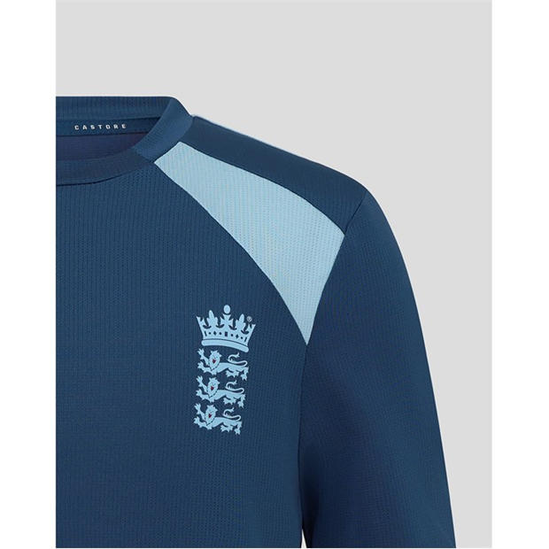 Ensign/AiryBlue - Castore - Unisex Kids 26/27 England Cricket Short Sleeve Performance T-Shirt