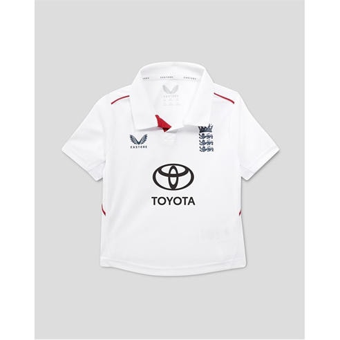 Castore - Unisex Kids 26/27 England Cricket Test Shirt