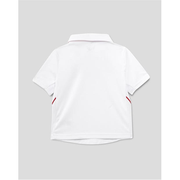 White - Castore - Unisex Kids 26/27 England Cricket Test Shirt