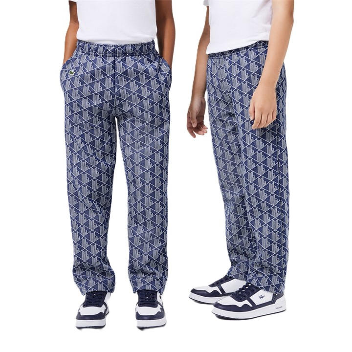 Lacoste  Kids  ' Closed Hem Woven Tracksuit Joggers in Size 6 - 7 Years, Sports Direct