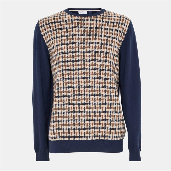Aquascutum Men's  Knitted Crew Neck Jumper in Size 2XL, Sports Direct