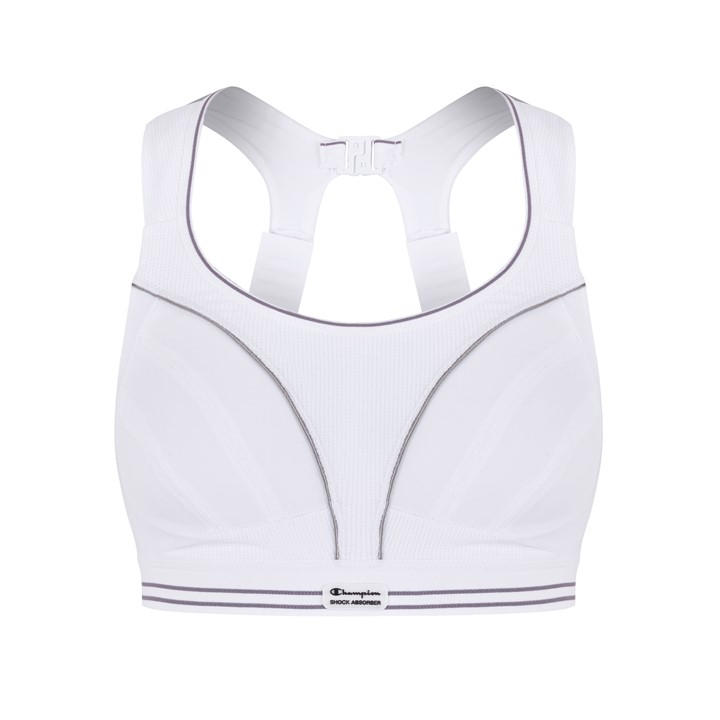 Shock Absorber Women's White Ultimate Run Bra in Size 34B, Sports Direct