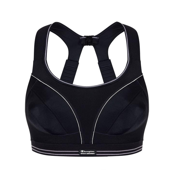Shock Absorber Women's Black Ultimate Run Bra in Size 34B, Sports Direct