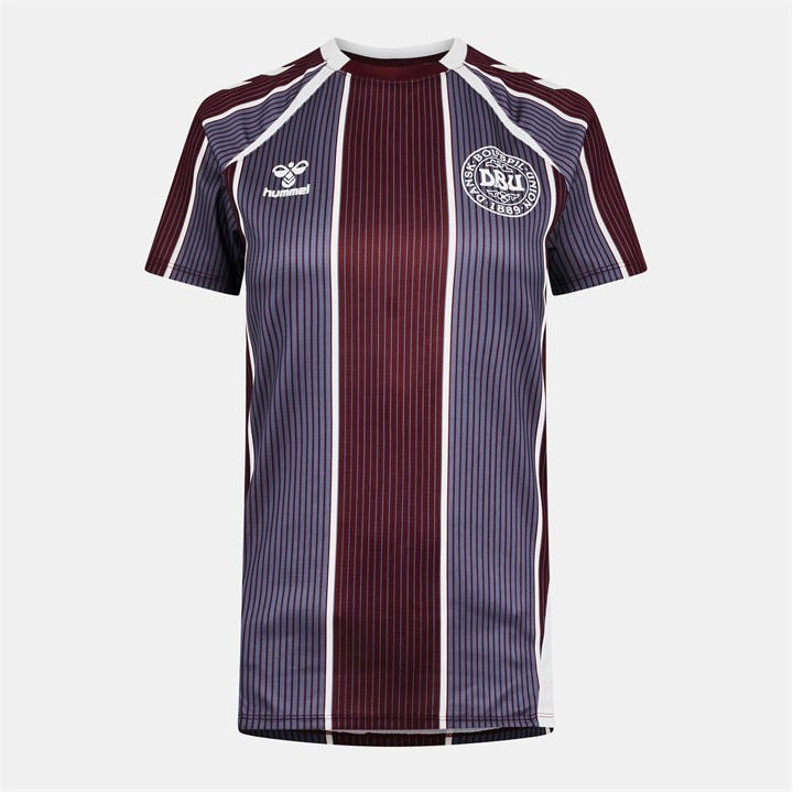 Denmark  Women's   Pre Match Shirt 2025, Football by Hummel in Size 10, Sports Direct