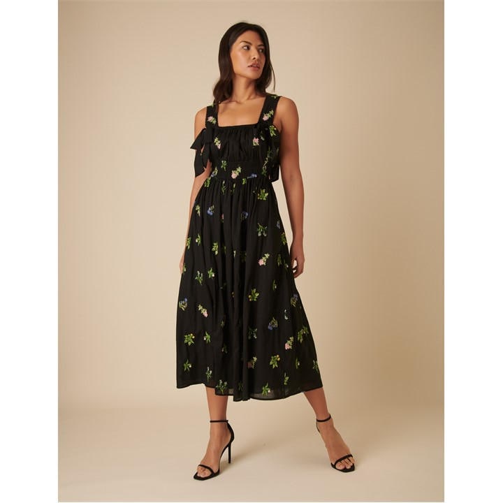 Nobodys  Women's Black Dallas Relaxed Fit Smock Dress in Size 10, Sports Direct