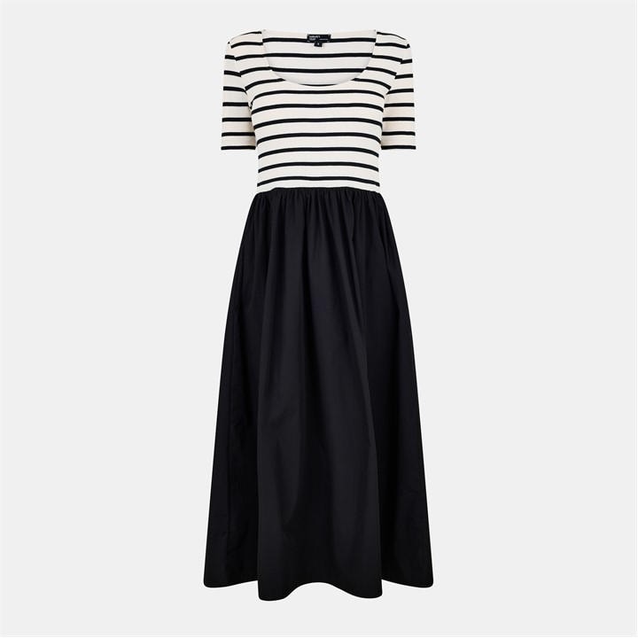 Nobodys  Women's Black Finn Tie Waist T-Shirt Dress in Size 10, Sports Direct