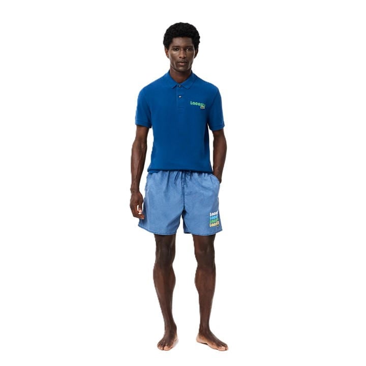 Lacoste Men's Blue Quick Dry Swimming Trunks in Size XL, Sports Direct