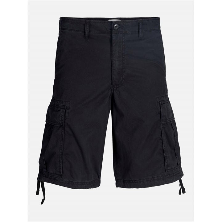 Jack And Jones Men's Black Cole Frank Cargo Shorts in Size L, Sports Direct
