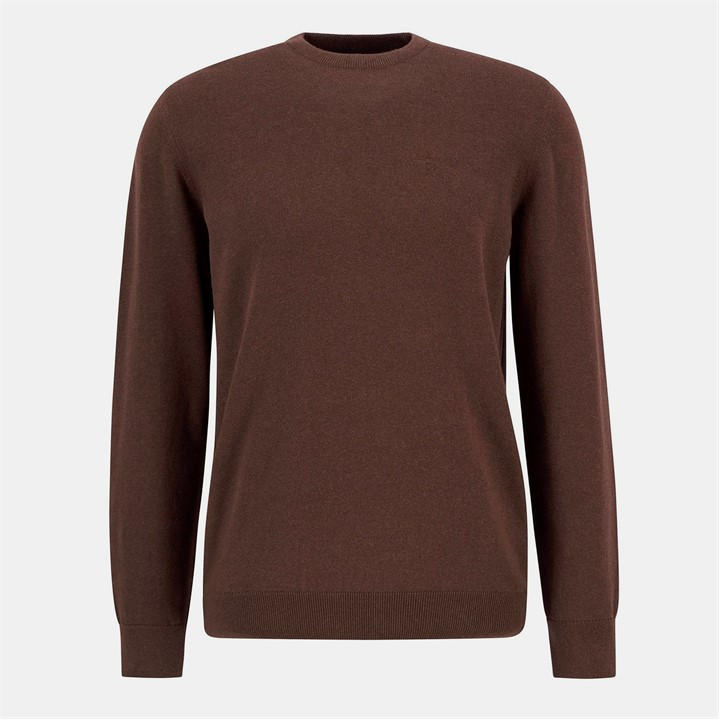 Barbour Men's Brown Crew Neck Sweater in Size XL, Sports Direct