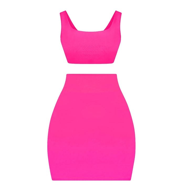 Honeyz Women's Pink Bandage Bodycon Skirt in Size 10, Sports Direct