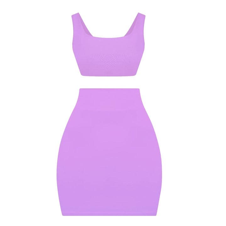 Honeyz Women's Purple Bandage Bodycon Skirt in Size 8, Sports Direct