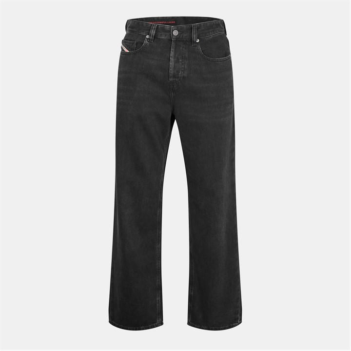 Diesel Men's Black Wide Leg Jeans in Size 36 R, Sports Direct