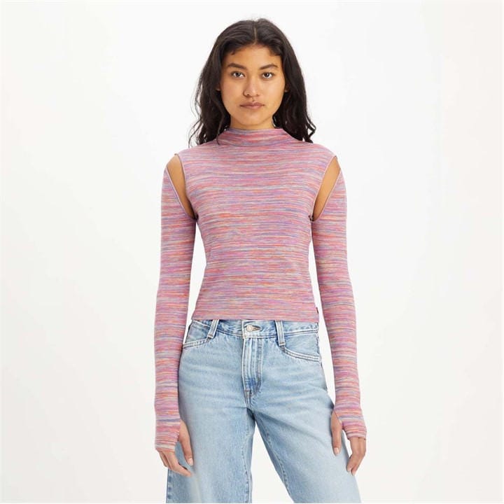 Levis Women's Pink Jupiter Cable Knit Jumper in Size 8, Sports Direct