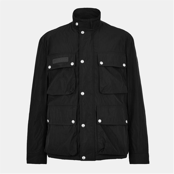Belstaff Men's Black Weather Resistant Field Jacket in Size L, Sports Direct