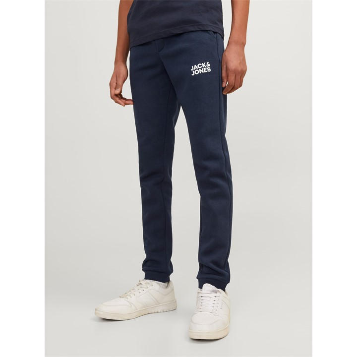 Jack And Jones Boys Blue Kids' Gordon Closed Hem Fleece Joggers in Size 3 - 4 Years, Sports Direct
