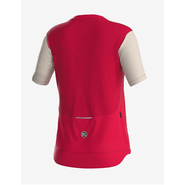 Fuksja - Bicycle Line - Women's ZOE Half Zip Short Sleeve Cycling Jersey