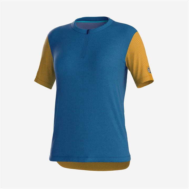 Bicycle Line Women's Blue Zoe Half Zip Short Sleeve Cycling Jersey in Size 12, Sports Direct