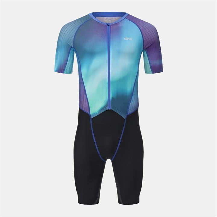 Dhb Men's Green One-Piece Short Sleeve Cycling Suit in Size 2XL, Sports Direct