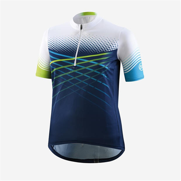 Tamsus mėlynas - Bicycle Line - Women's Edera MTB Short Sleeve UPF 30+ Loose Fit Short Sleeve Cycling Jersey