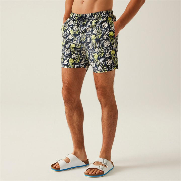 Regatta Men's Navy Leaf Loras Swimming Shorts in Size 2XL, Sports Direct