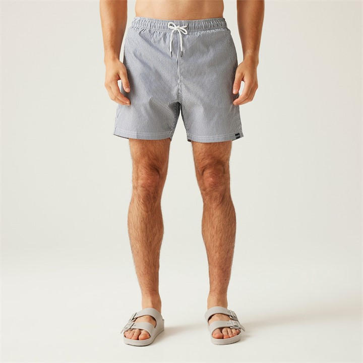 Regatta Loras Swim Shorts Navy Seersucker Stripe 3XL - Image 4