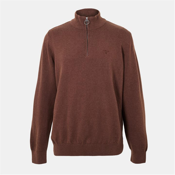 Barbour Men's Brown Half-Zip Jumper in Size 2XL, Sports Direct