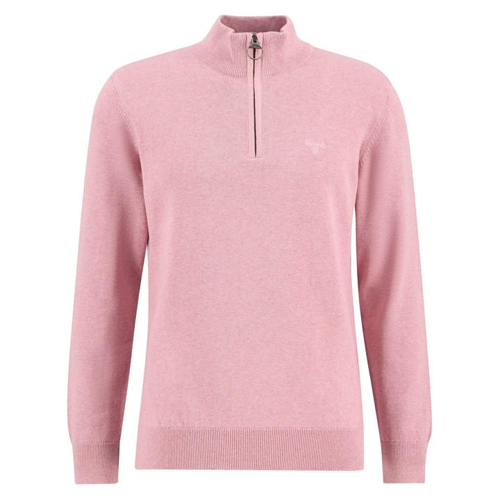 Barbour Men's Pink Half-Zip Jumper in Size XL, Sports Direct
