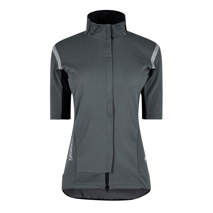 Castelli Women's Grey Gabba Zipped Short-Sleeve Cycling Jersey in Size 14, Sports Direct