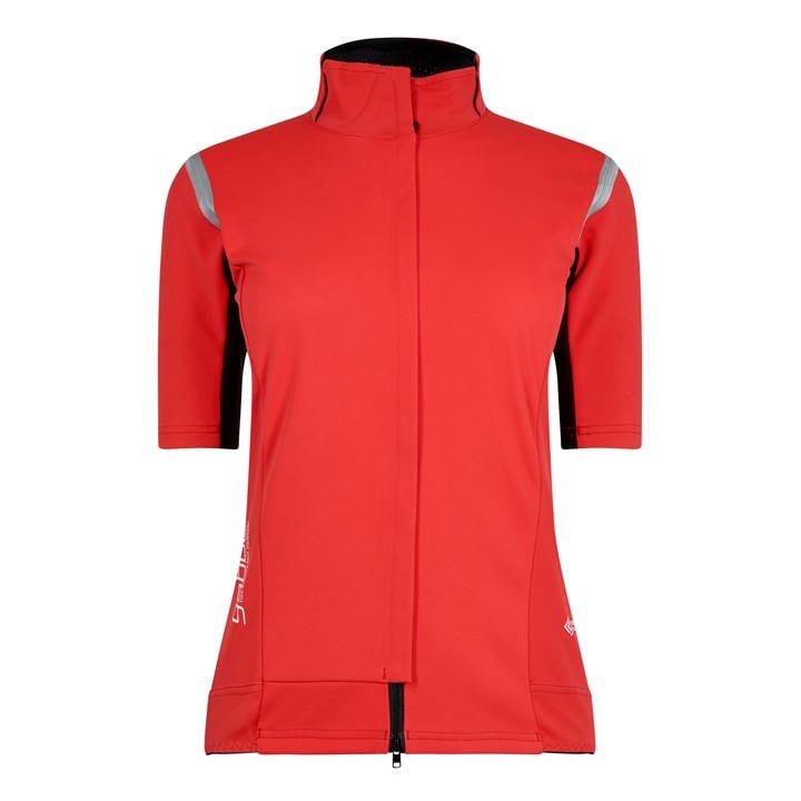 Castelli Women's Red Gabba Zipped Short-Sleeve Cycling Jersey in Size 10, Sports Direct